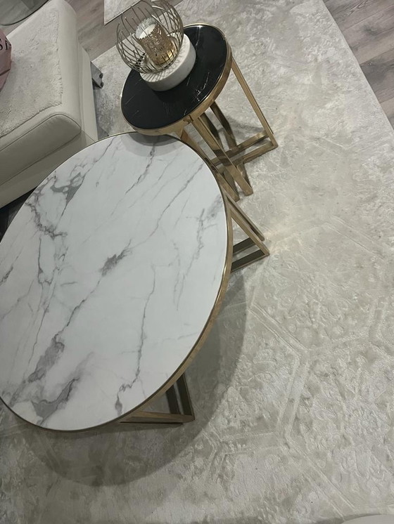 Image 1 of Coffee table made of real Marble