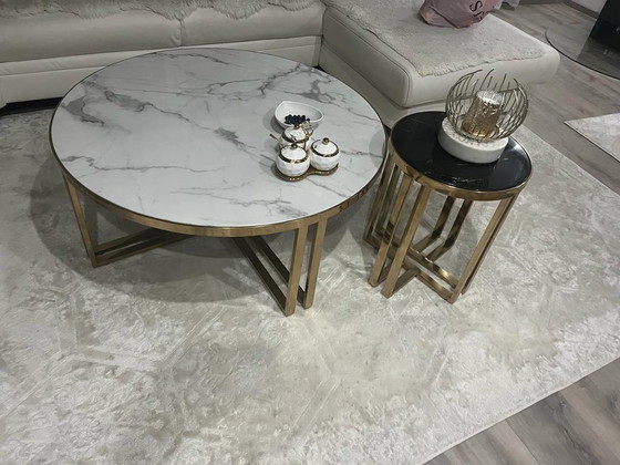 Image 1 of Coffee table made of real Marble