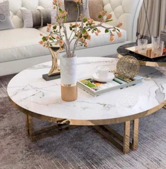 Image 1 of Coffee table made of real Marble