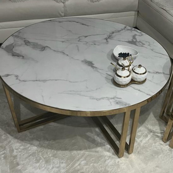 Image 1 of Coffee table made of real Marble