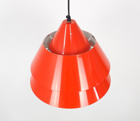 Image 1 of Fog & Morup Lampe suspendue Zone rouge, 1960s