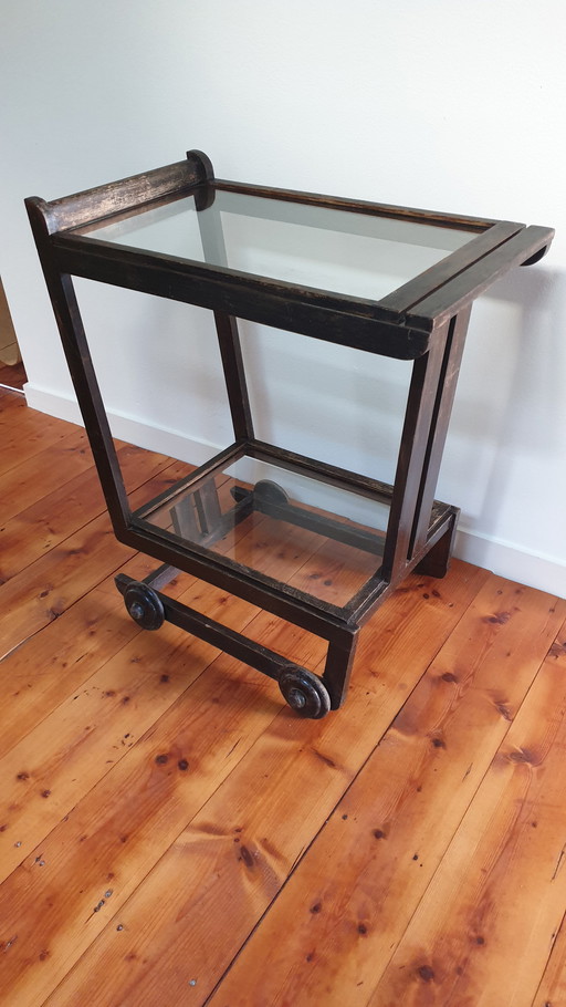 Art deco trolley or serving trolley