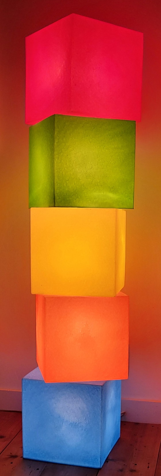 Image 1 of 5x Heico Midcentury cube lamps