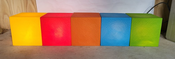 Image 1 of 5x Heico Midcentury cube lamps