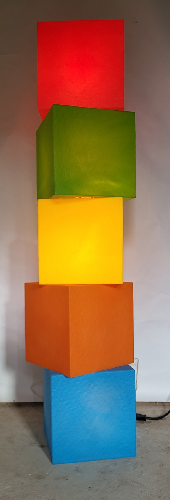 Image 1 of 5x Heico Midcentury cube lamps