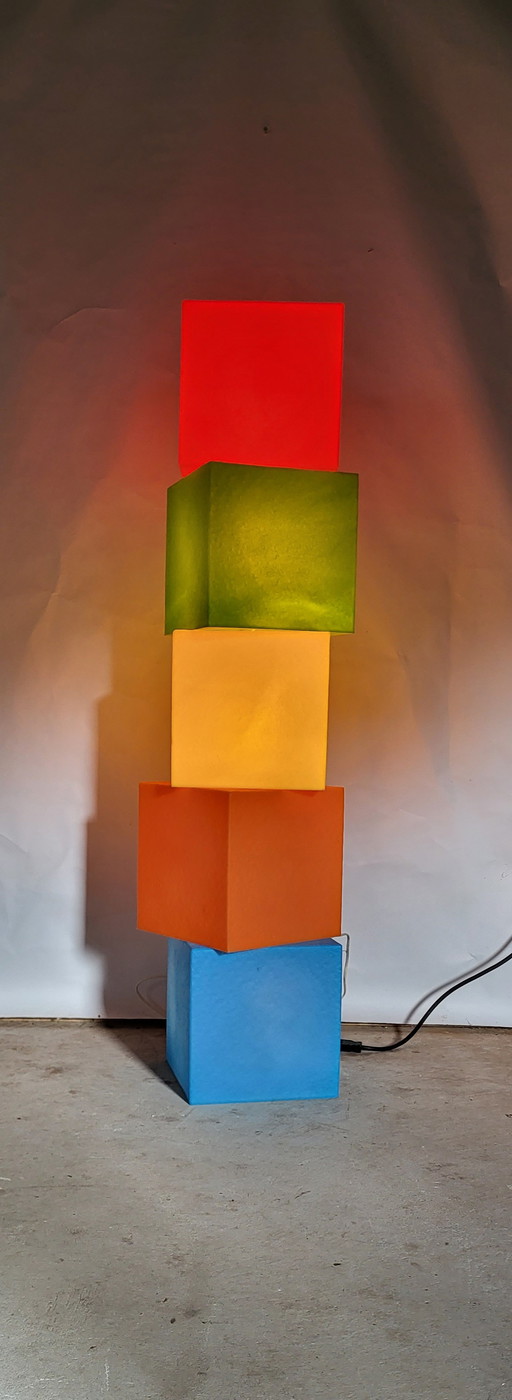 5x Heico Midcentury cube lamps