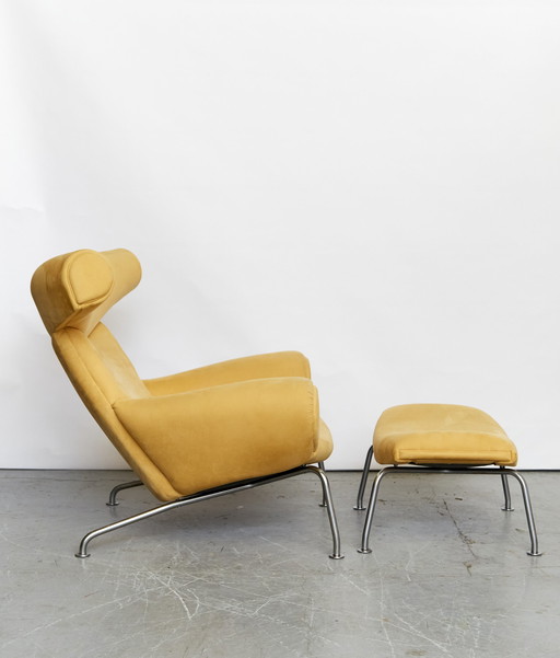 AP Stolen AP-46 "OX" Chair + Ottoman by Hans J. Wegner