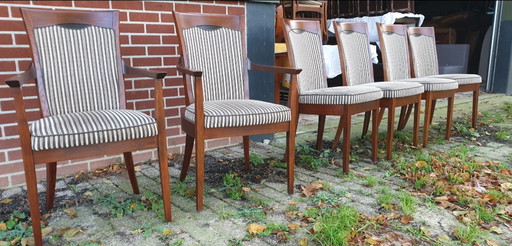 6x chaises de salle à manger Bannink Art Nouveau. EXCELLENT ÉTAT NEUF