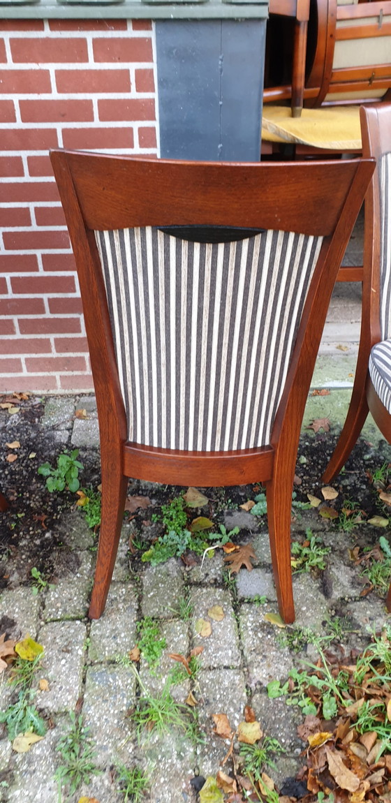 Image 1 of 6x Bannink art nouveau dining chairs. TOP CONDITION NEW