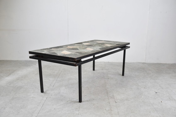 Image 1 of Mid century stone coffee table