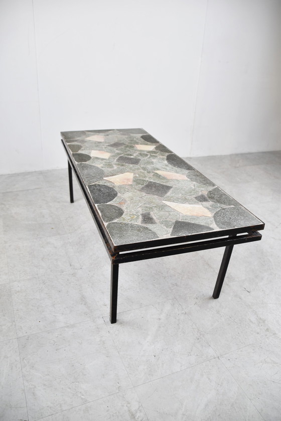 Image 1 of Mid century stone coffee table