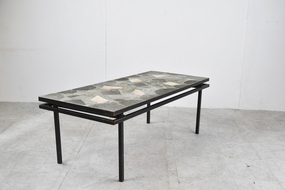 Image 1 of Mid century stone coffee table