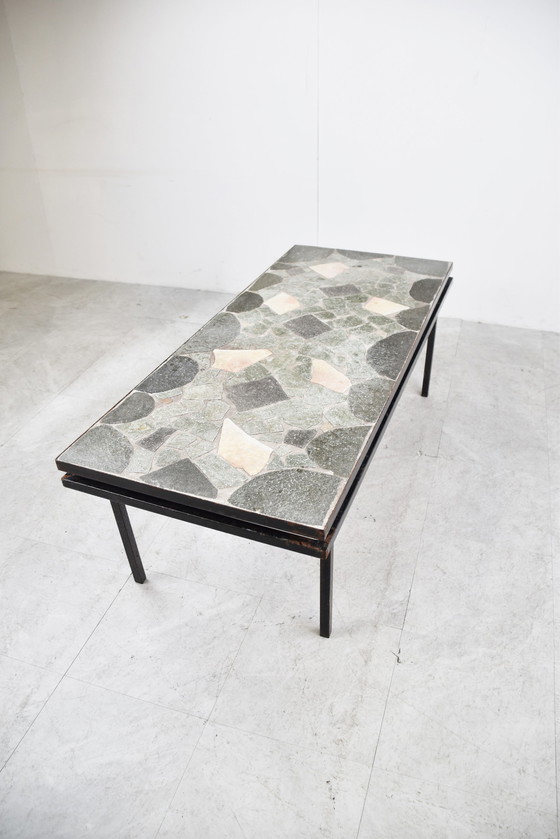 Image 1 of Mid century stone coffee table