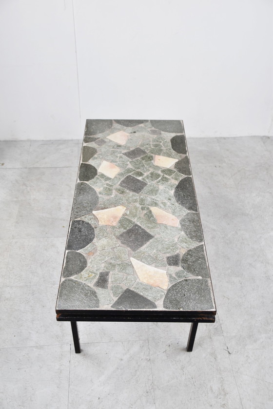 Image 1 of Mid century stone coffee table