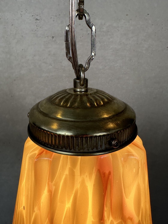 Image 1 of Art deco opaline hanging lamp