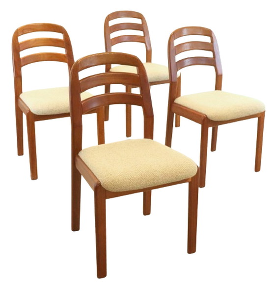 Image 1 of 4x Dyrlund dining chairs 'Asserballe' vintage