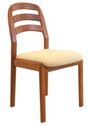 4x chaises de salle à manger Dyrlund 'Asserballe' vintage