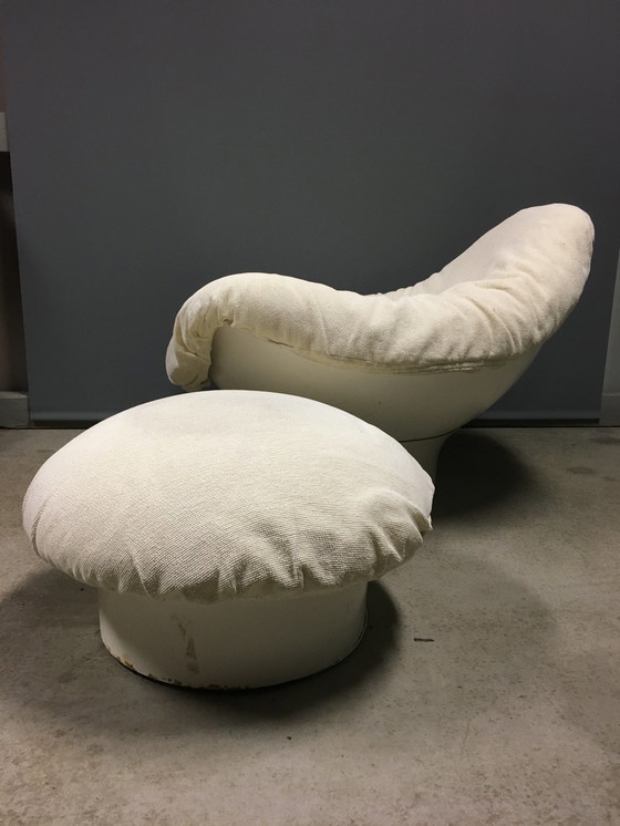 Image 1 of Mario Brunu chair + ottoman