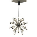 Vintage - Plafonnier Lustre - Modèle Spoutnik (XL) - Design Space Age / Pop Art - Entièrement chromé - Plus qu'un seul exemp