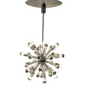 Vintage - Plafonnier Lustre - Modèle Spoutnik (XL) - Design Space Age / Pop Art - Entièrement chromé - Plus qu'un seul exemp
