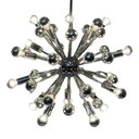 Vintage - Plafonnier Lustre - Modèle Spoutnik (XL) - Design Space Age / Pop Art - Entièrement chromé - Plus qu'un seul exemp
