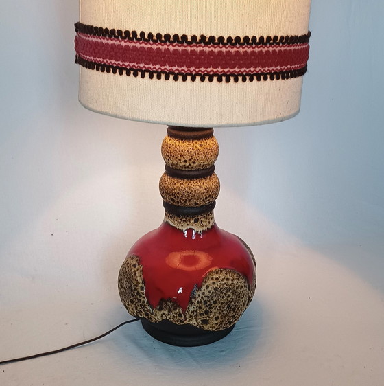 Image 1 of Dumler and Breiden fat lava floor lamp from the sixties.