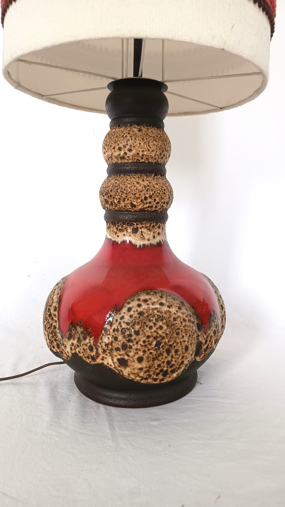 Image 1 of Dumler and Breiden fat lava floor lamp from the sixties.