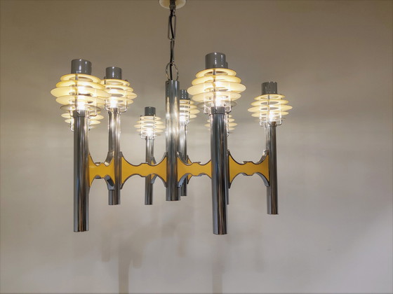 Image 1 of Gaetano sciolari space age chandelier, 1970s