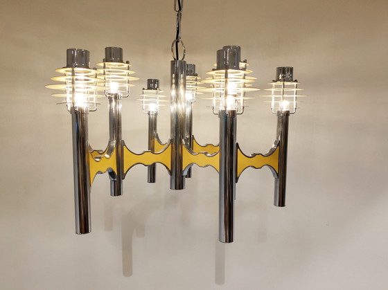 Image 1 of Gaetano sciolari space age chandelier, 1970s