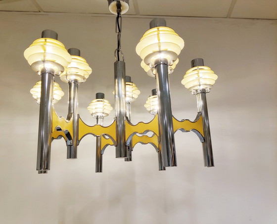 Image 1 of Gaetano sciolari space age chandelier, 1970s