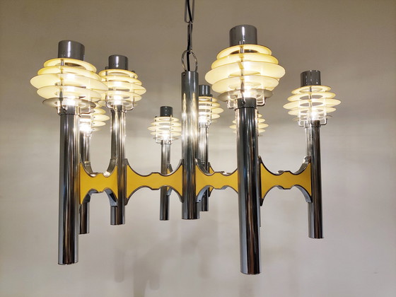 Image 1 of Gaetano sciolari space age chandelier, 1970s