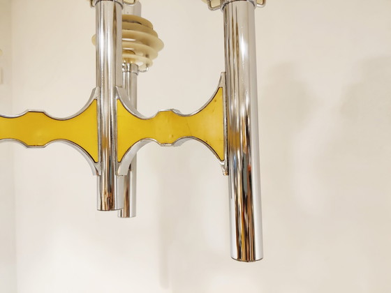 Image 1 of Gaetano sciolari space age chandelier, 1970s