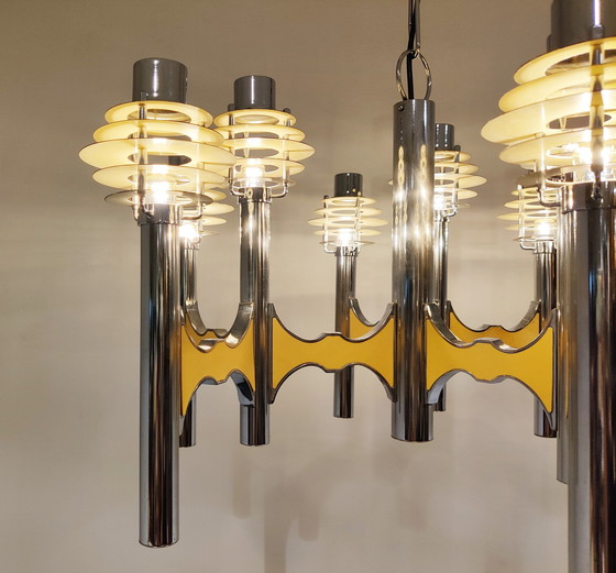 Image 1 of Gaetano sciolari space age chandelier, 1970s