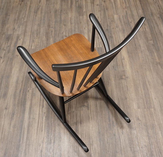 Image 1 of Hagafors Rocking Chair | Design Roland Rainer | Mid Century chaise à bascule années 60