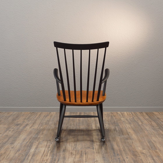 Image 1 of Hagafors Rocking Chair | Design Roland Rainer | Mid Century chaise à bascule années 60