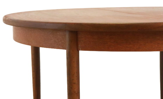 Image 1 of G-Plan Round vintage dining room table extendable 'Avebury'