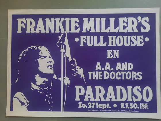 Image 1 of Manifesto vintage del Paradiso - Frankie Miller del 1981