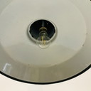 Lampada da fabbrica vintage verde