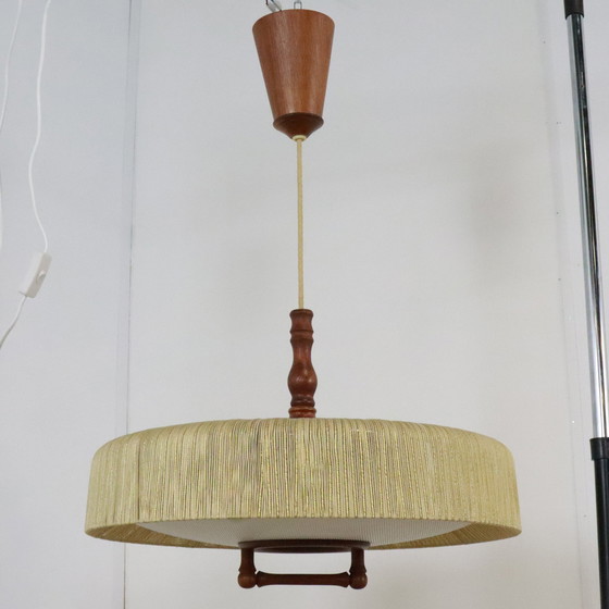 Image 1 of Tamed raffia pendant lamp