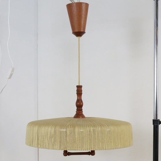 Image 1 of Tamed raffia pendant lamp