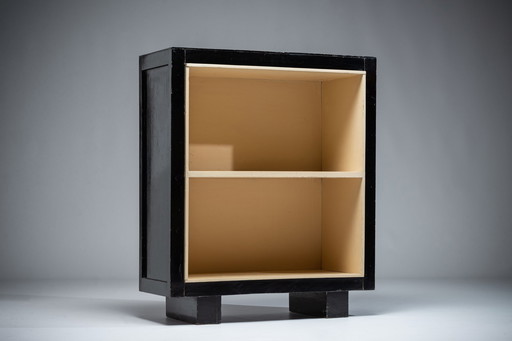 Antique Black Bookcase  by Maison Gouffé