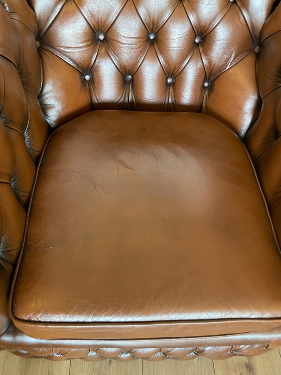 Image 1 of 2x Chesterfield vintage armchair
