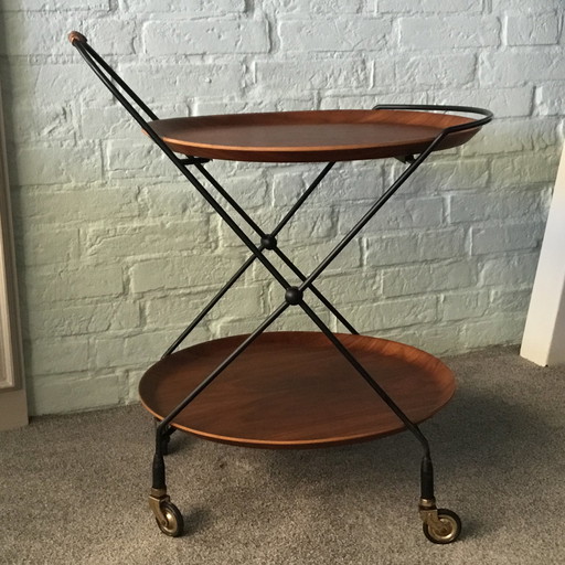 Paul Hagen serving trolley