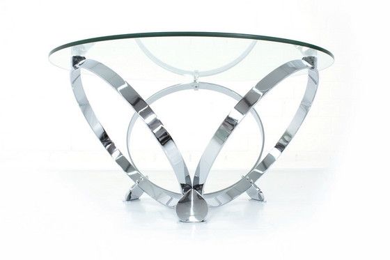 Image 1 of Knut Hesterberg Space-Age Chrome Ring Coffee Table / coffee table