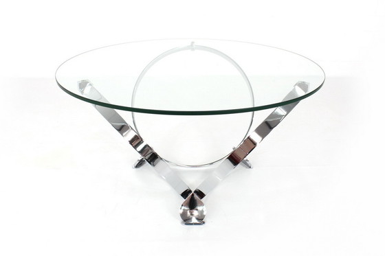 Image 1 of Knut Hesterberg Space-Age Chrome Ring Coffee Table / coffee table