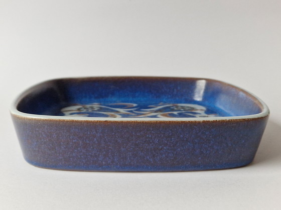 Image 1 of Royal Copenhagen / Aluminia - Fajance "Baca" bowl with birds by Nils Thorsson