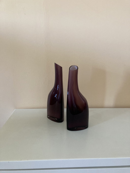 2x Okksa vases by Ann-Carin Wiktorsson