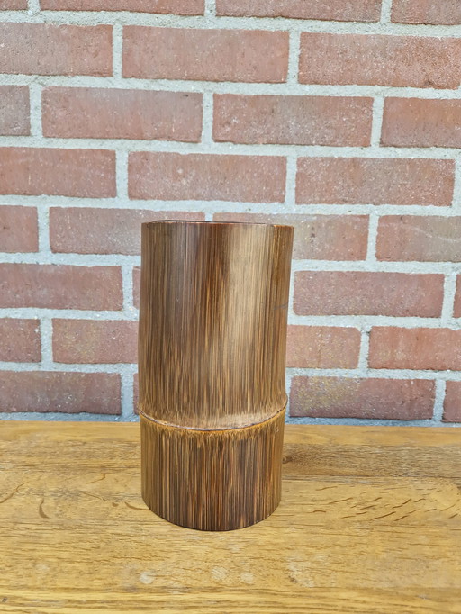 Vintage bamboo bottle holder