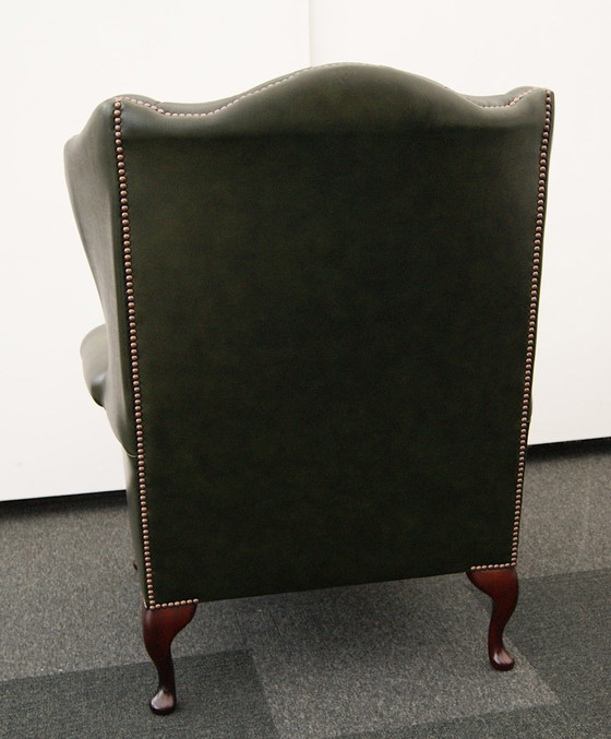 Image 1 of 2x Chesterfield wing chairs