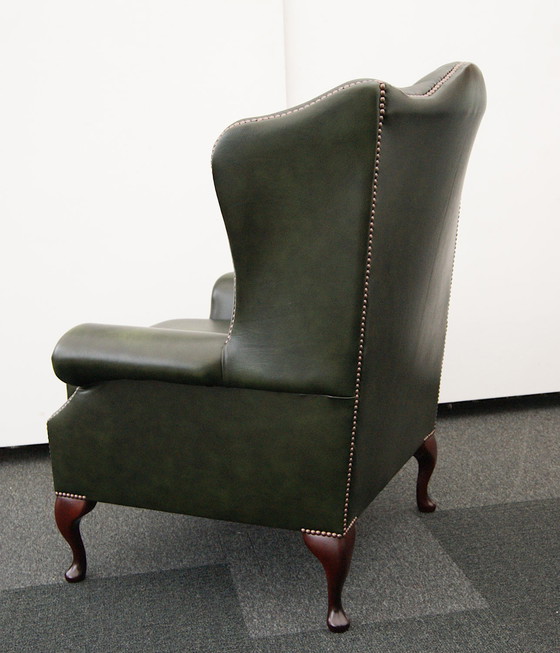 Image 1 of 2x Chesterfield wing chairs